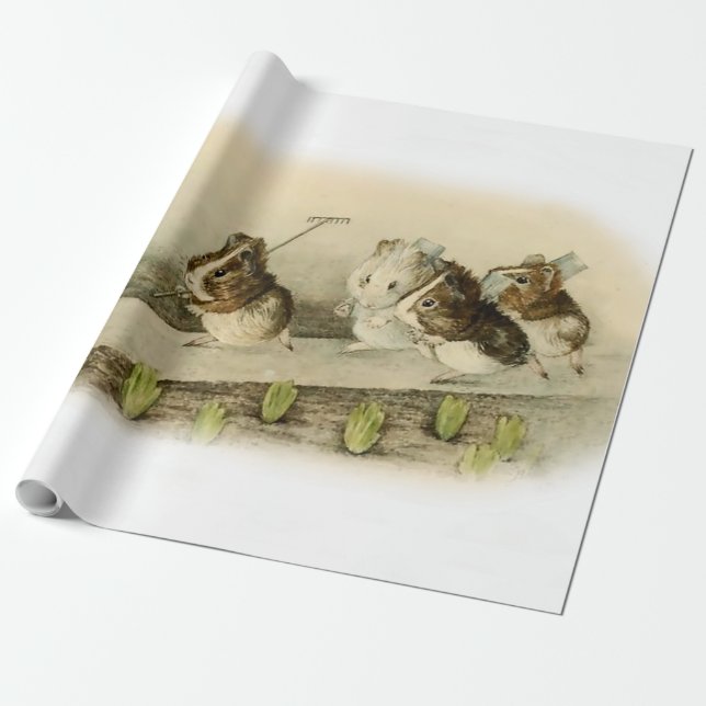 "Guinea Pig Garden" von Beatrix Potter Geschenkpapier (Ungerollt)