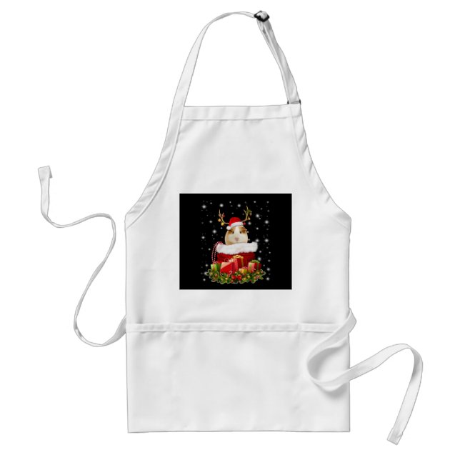Guinea Pig Gift | Frohe Weihnachts-Guinea Pig Schürze (Vorne)