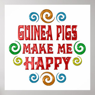 Guinea Pig Glück Poster