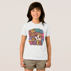 Guinea Pig Good Vibes Farbenfrohe Kunst Tri-Blend Shirt