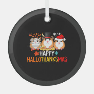 Guinea Pig Halloween Erntedank Weihnachten Ornament Aus Glas