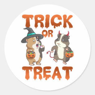 Guinea Pig Halloween Kostüm für Männer, Frauen und Runder Aufkleber