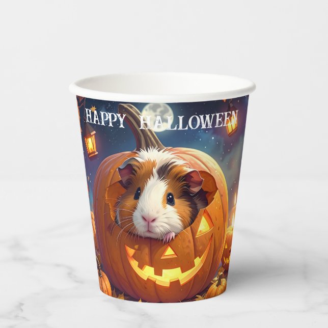 Guinea Pig Halloween Pappbecher (Vorderseite)