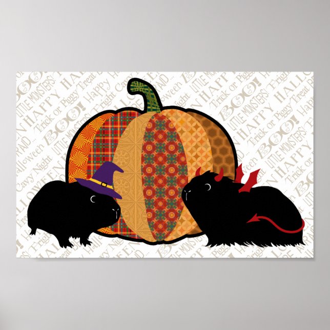 Guinea Pig Halloween Poster (Vorne)