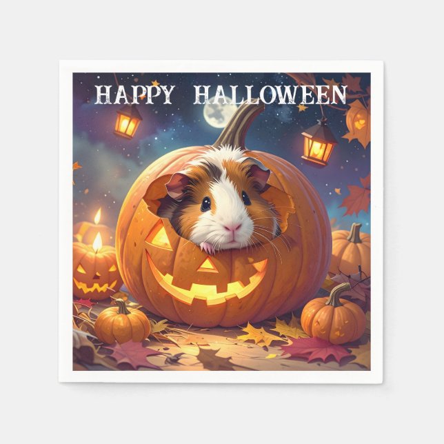 Guinea Pig Halloween Serviette (Vorderseite)