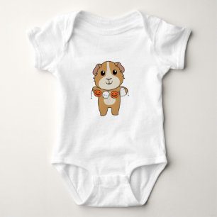 Guinea Pig Happy Halloween Pumpkin-Kostüm Baby Strampler