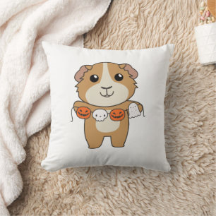 Guinea Pig Happy Halloween Pumpkin-Kostüm Kissen