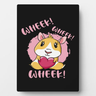 Guinea Pig Heart Wheel Niedliches Baby Pet Lover Fotoplatte