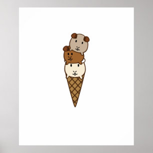 Guinea Pig Ice Cream Poster