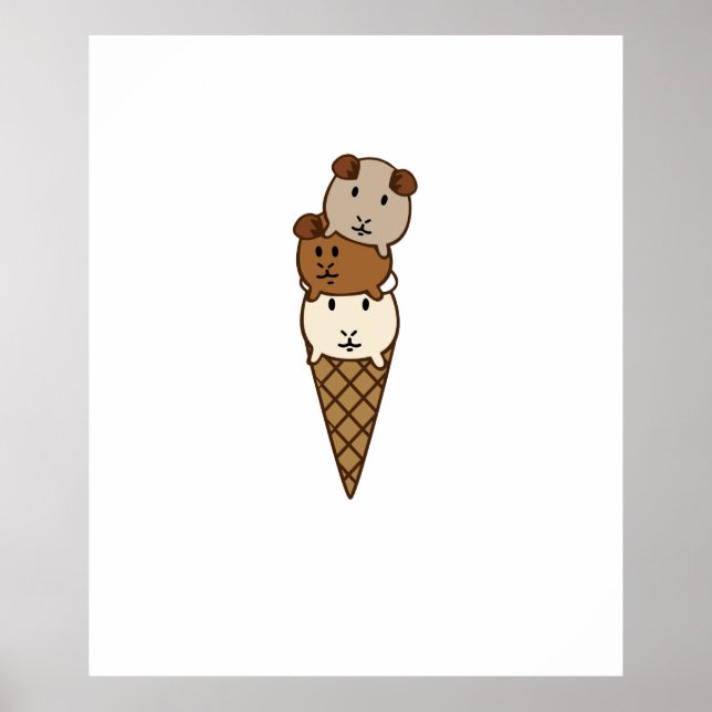 Guinea Pig Ice Cream Poster (Vorne)