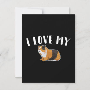 Guinea Pig - Ich Liebe meine Guinea Pig Mitteilungskarte