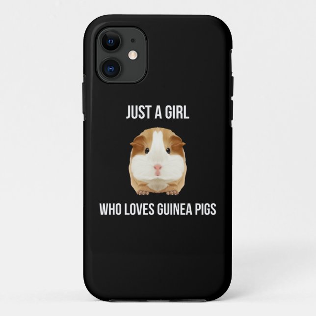 Guinea Pig Just A Girl Loves Wheek Case-Mate iPhone Hülle (Rückseite)