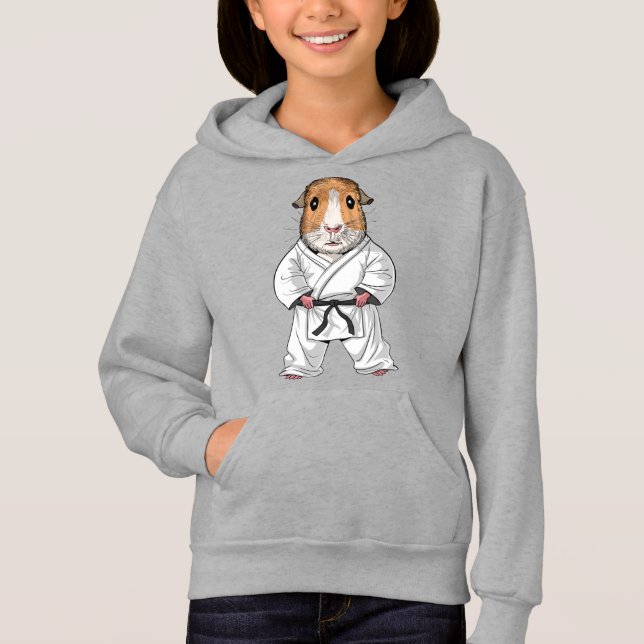 Guinea Pig Karate Hoodie (Vorderseite)