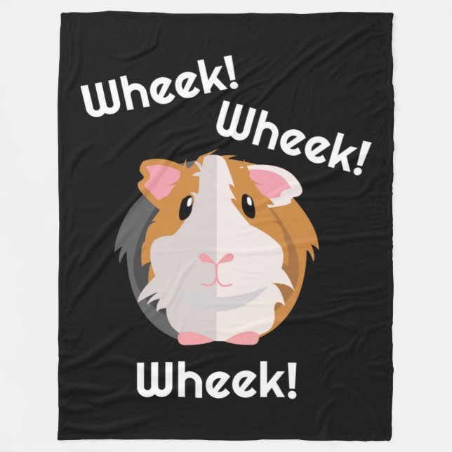 Guinea Pig Liebe Fleecedecke (Vorderseite)
