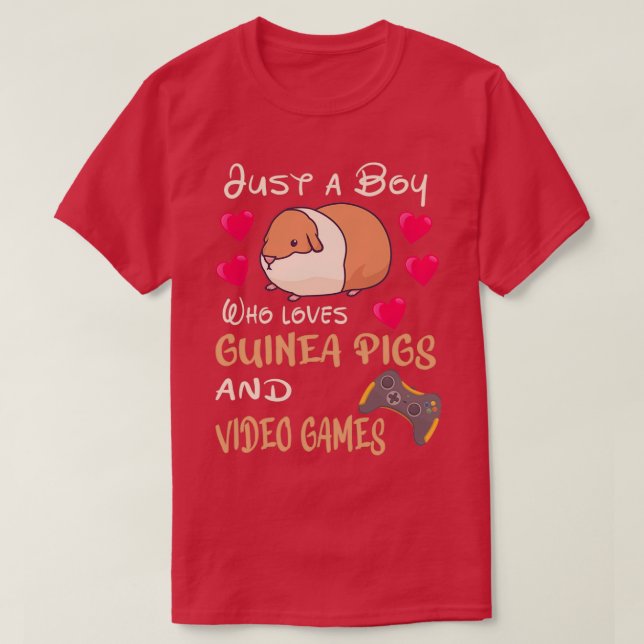 GUINEA PIG Liebe Guinea Schweine und Videospiele ( T-Shirt (Design vorne)