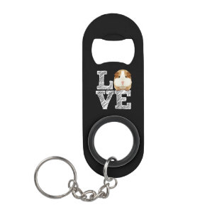 Guinea Pig Liebe Rodent Wheel Mini Flaschenöffner