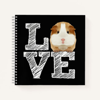 Guinea Pig Liebe Rodent Wheel Notizbuch