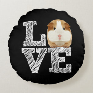 Guinea Pig Liebe Rodent Wheel Rundes Kissen