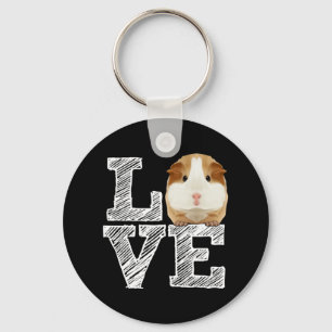 Guinea Pig Liebe Rodent Wheel Schlüsselanhänger