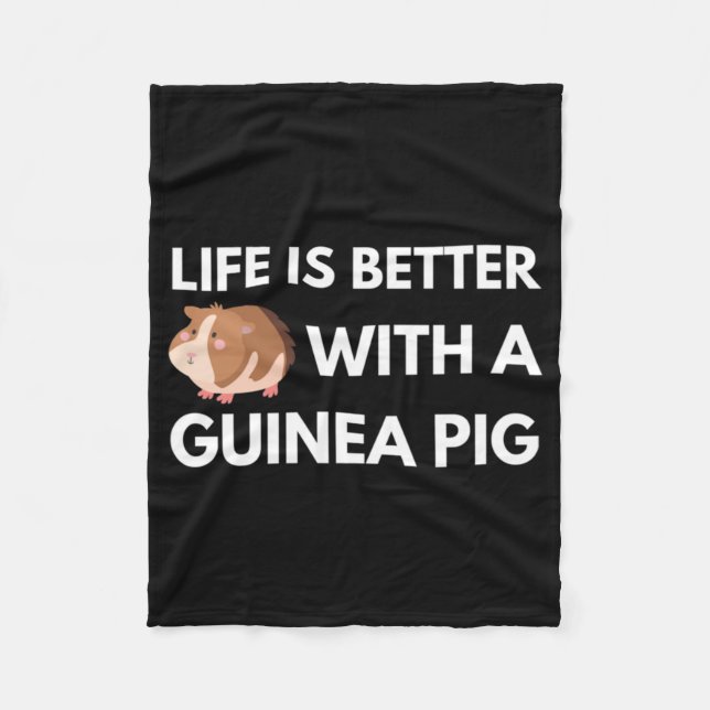 Guinea Pig Lover Fleecedecke (Vorderseite)