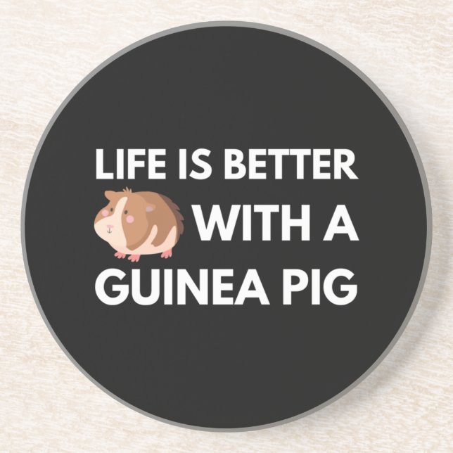 Guinea Pig Lover Getränkeuntersetzer (Vorne)