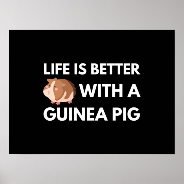 Guinea Pig Lover Poster (Vorne)