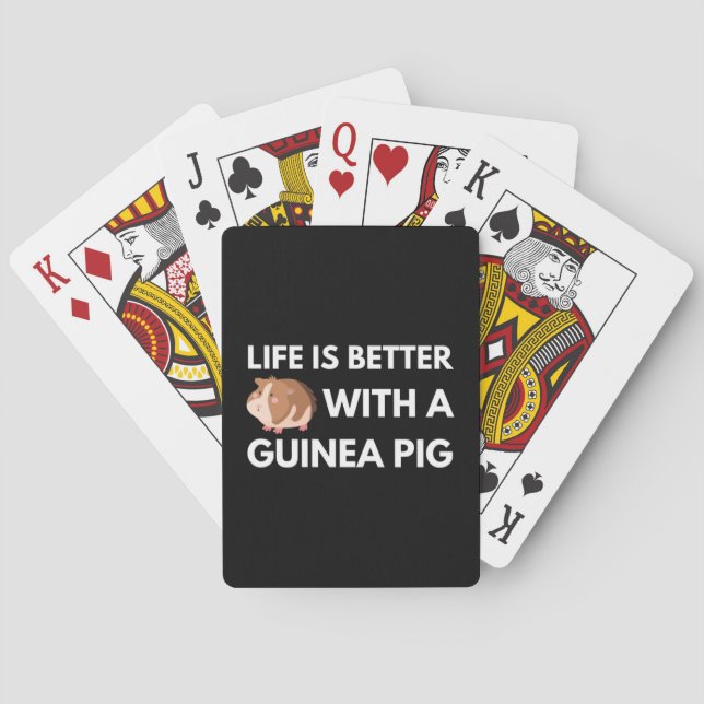 Guinea Pig Lover Spielkarten (Rückseite)