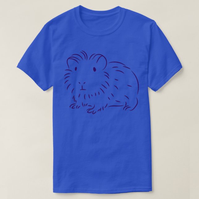 Guinea Pig Minimal Drawing Premium T-Shirt (Design devant)