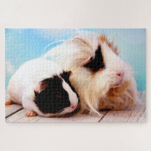 Guinea Pig Mom & Baby, Jigsaw Puzzle