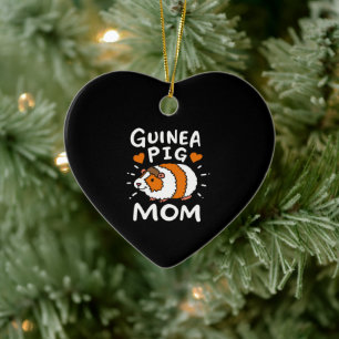Guinea Pig Mom Funny Mother Cute Pet Keramik Ornament
