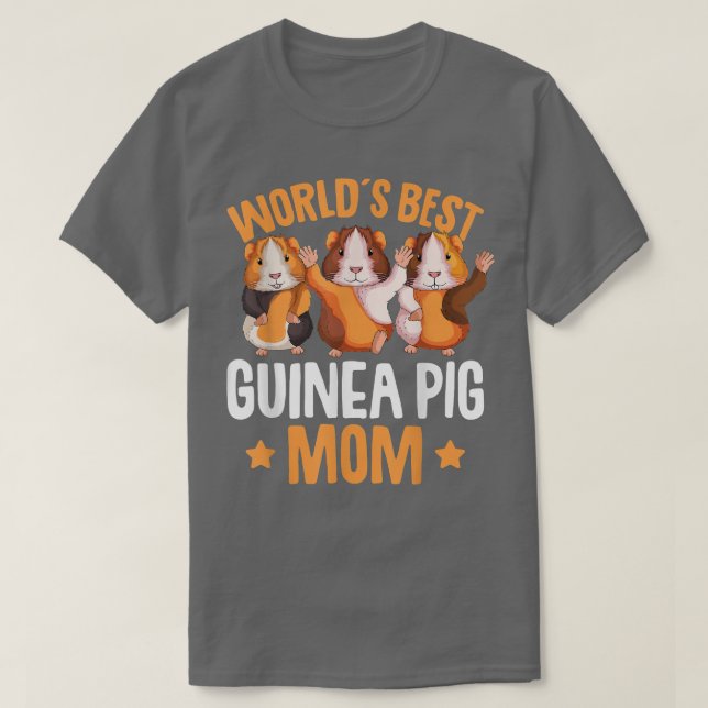 Guinea Pig Mom Girls Women T-Shirt (Design vorne)