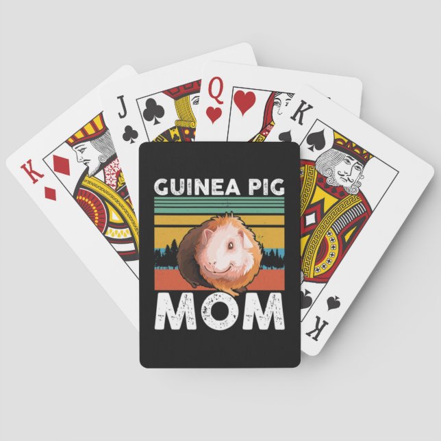 Guinea Pig Mom Spielkarten (Rückseite)