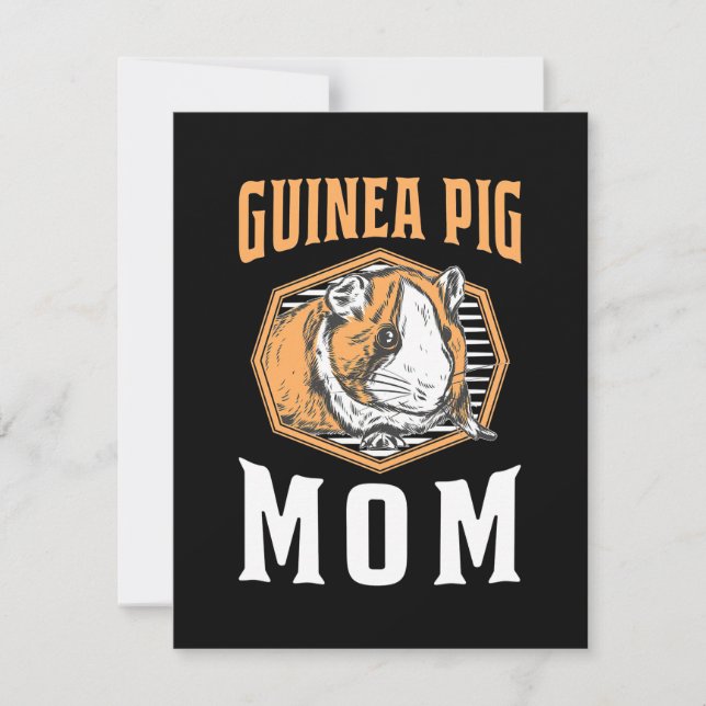 Guinea Pig Mommy Dankeskarte (Vorderseite)