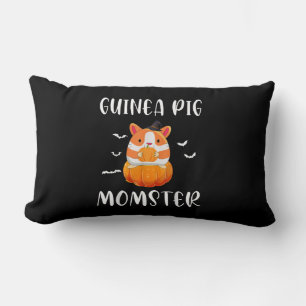 Guinea Pig Momster Pumpkin Monster Funny Halloween Lendenkissen