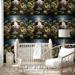 Guinea Pig Moon Blume Daisies, Tapete