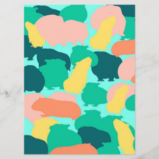 Guinea Pig Muster Farbe Funny Pet Geschenke Ideen Menükarte