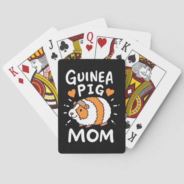 Guinea Pig Mutter Spielkarten (Rückseite)