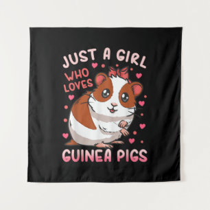 Guinea Pig nur ein Mädchen, das Guinea Liebe Schwe Wandteppich