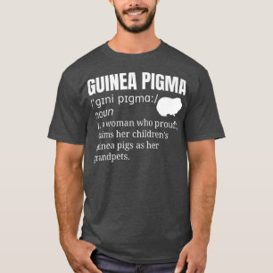 Guinea Pig Oma Großmutter Haustier T-Shirt