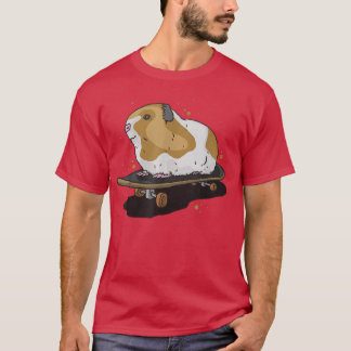 Guinea Pig on Skateboard T-Shirt