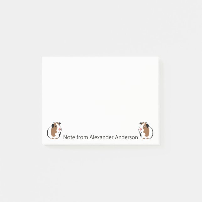 Guinea Pig personalisieren Post-it Klebezettel (Vorderseite)