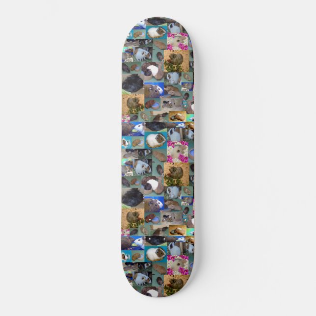 Guinea Pig Photo Collage, Skateboard (Vorderseite)