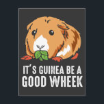 "Guinea Pig Pun Funny Pet Rodent Cavy" Postkarte<br><div class="desc">Es ist Guinea ein gutes Rad. Funny Puff für Cavy Lover</div>