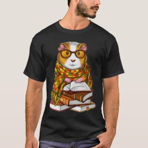 Guinea Pig Reading Books T-Shirt