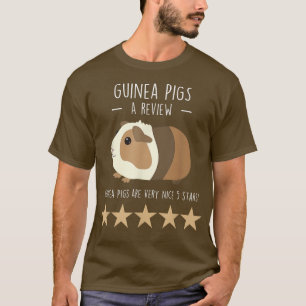 Guinea Pig Review, Funny Niedlich Pet Animal Lover T-Shirt