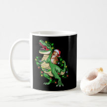 Guinea Pig Riding Christmas Light T Rex Dinosaur