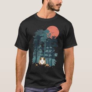 Guinea Pig Rodent Mountain Pine Tree Sky Vögel sin T-Shirt