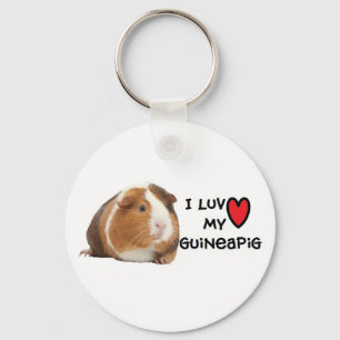 Guinea Pig Schlüsselanhänger "I Liebe my Guinea Pi