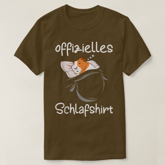 Guinea Pig Sleep Pajamas T-Shirt (Design vorne)