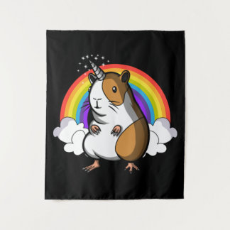 Guinea Pig Unicorn Wandteppich